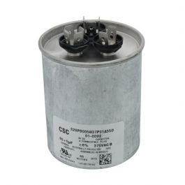 Nordyne 01-0092 Round Dual Capacitor 80-5 MFD 370V