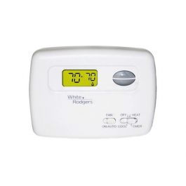 Emerson Climate-White Rodgers 1F79-111 Non-Programmable Digital Thermostat W/Heat-Pump 2H/1C 24V