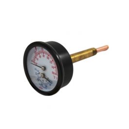 Utica-Dunkirk 240005245 Temperature & Pressure Gauge 3.5" Shank