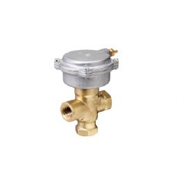 Siemens 256-02070A 3-Way Valve Assembly 3/4" 10-15 PSI 6.3CV Brass