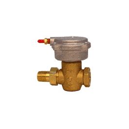 Siemens 257-02005B 1/2" 2-Way Valve Assembly N/C 3-8 PSI Brass FxUM 1.0Cv