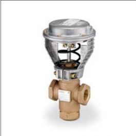 Siemens Building Technology 268-03148 3/4" 3-Way Globe Valve Assembly S/S FEM x FEM 6.3Cv 3-8 PSI