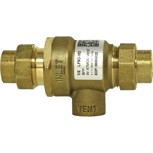 Watts 88006822 1/2″ Lead Free Forged Brass Dual Check Valve Backflow Preventer w/ Atmospheric Vent