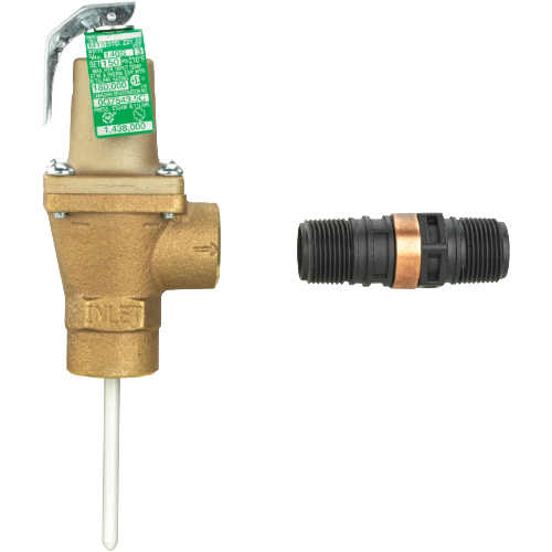 Watts F121449 3/4″ LF140S-3 Lead Free Auto Reseating T&P Relief Valve, 150 psi, 210°F