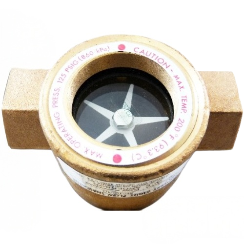 Dwyer SFI-100-1/2 Sight Flow Indicator, 1/2″ Body, Tempered Glass Window