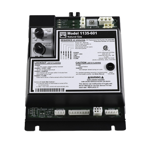 Weil McLain 381-330-014WT Natural Gas Control