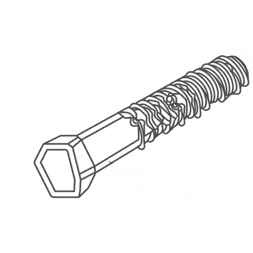 HYDRO GEAR 44300 SCREW 1/420 X 2 HEXAGONAL HEAD WITH PATCH (ORIGINAL OEM)