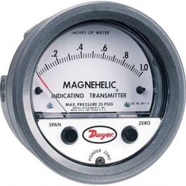 Dwyer Instruments 605-11 Differential Pressure Indicating Transmitter ±0.25"WC