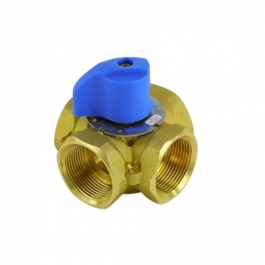 Tekmar Controls 722 1 1/4" Brass 4-Way Mixing Valve