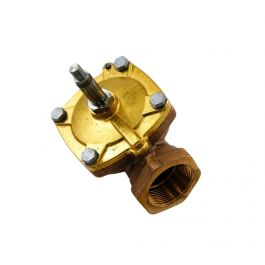 Parker Fluid Control 7321GBN88NMC 1-1/2" N/C Brass Pilot Operated Solenoid Valve 5/230 PSI