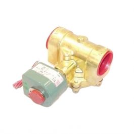 Asco 8210D32-24VDC 1-1/2" N/O Solenoid Valve Brass 5-125 PSI Air/Water/Oil