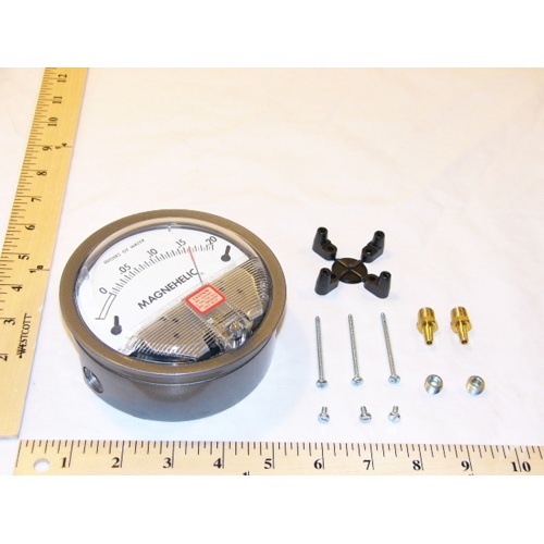 Dwyer 2000-00N Magnehelic Differential Pressure Gage, .05-0-.2″ w.c.