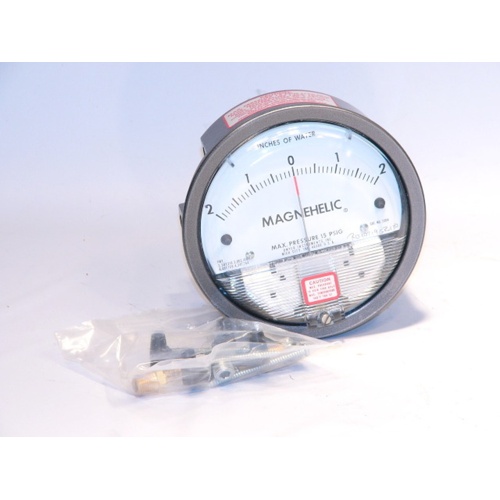 Dwyer 2304 Magnehelic Differential Pressure Gage, 2-0-2″ w.c. Zero Center