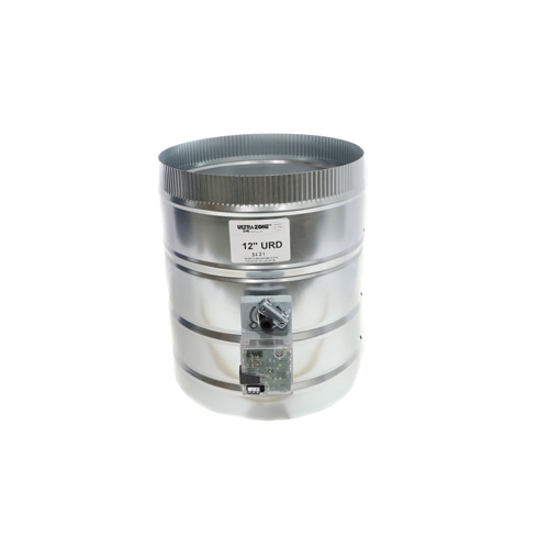 EWC Controls URD-12 12″ Round Zone Damper, 24Vac, 18 in/lb, Power Open/Closed