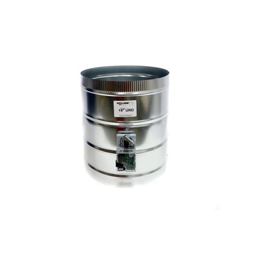 EWC Controls URD-14 14″ Round Zone Damper, 24Vac, 18 in/lb, Power Open/Closed