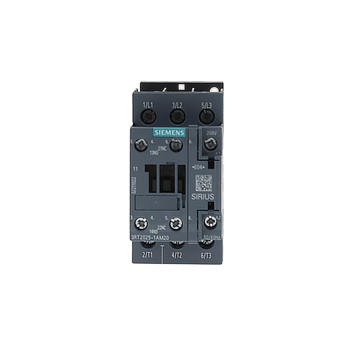 Siemens 3RT2025-1AM20 17A 3-Pole 208V IEC Motor Contactor
