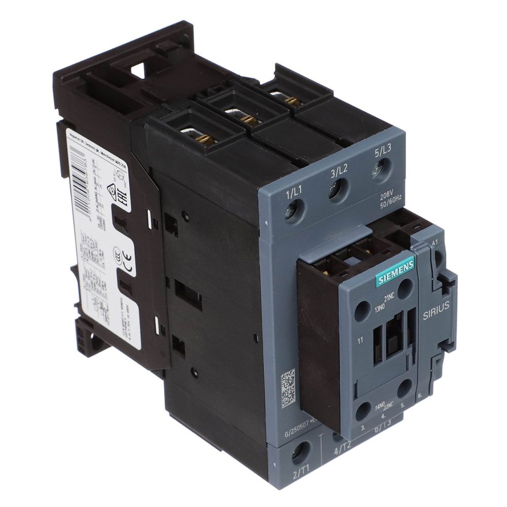 Siemens 3RT2036-1AM20 Power Contactor 50A 3-Pole