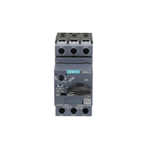 Siemens 3RV2011-1HA10 Combination Motor Starter Size 00 5.5–8A