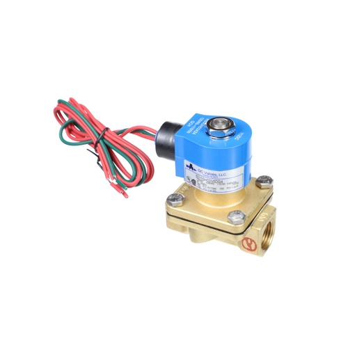 GC Valves S211GH02N5DG4 1/2″ N/C 5-200 PSI 120V Brass Solenoid Valve