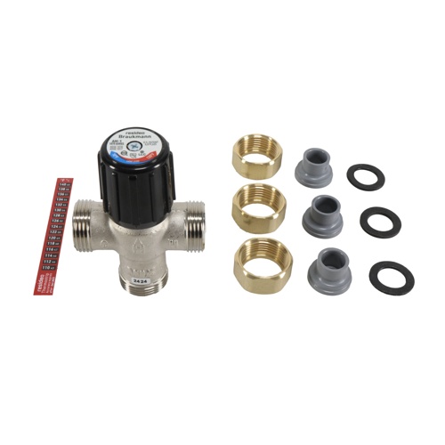Resideo AM100C1070UCPVC1LF 1/2″ Union PVC Thermostatic Mixing Valve w/ Check Valve