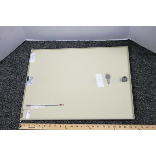 Honeywell 14506636-001 Door with Lock for Half-Size Standard Cabinet, 18″x18″
