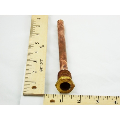 Honeywell 315046B Copper Immersion Well, 1/2″ NPT, 7-1/2″ Length, LP914 Series