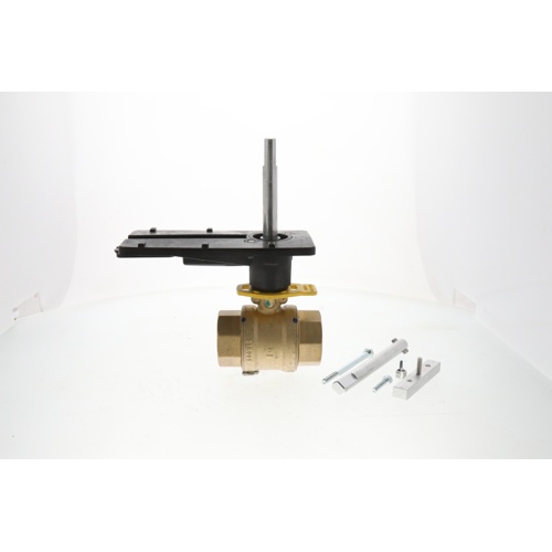 Honeywell VBN2DMPX0000 Ball Valve, 1-1/4″ NPT, 2-Way, 37 Cv, Brass, w/ Actuator Base