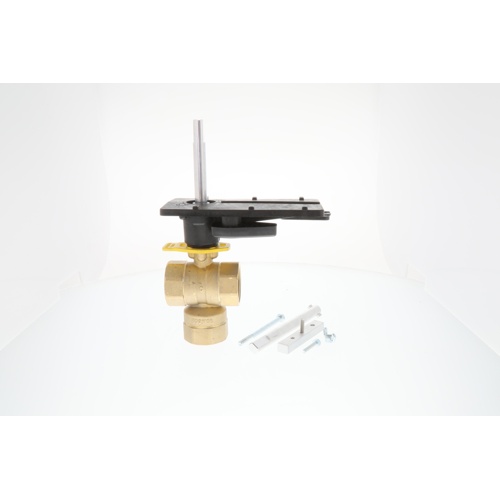 Honeywell VBN3DLPX0000 3-Way Ball Valve, 1-1/4″ NPT, 19.40 Cv, Brass Body