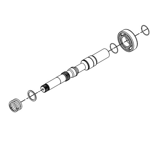 HYDRO GEAR 71284 KIT PUMP SHAFT 7/8 KEYED (ORIGINAL OEM)