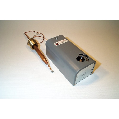 Johnson Controls A19AAB-40 Utility Thermostat, 120/208/240V, 100-240°F, 12″ Capillary, SPST