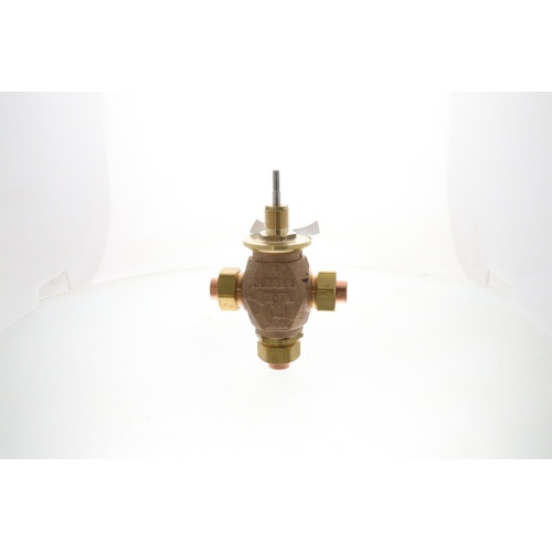 Johnson Controls VG7882ET Globe 3-Way Mixing Valve, 1/2″ Union Sweat, 1.8 Cv