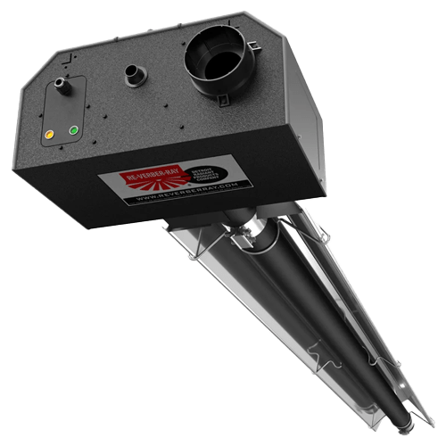 Detroit Radiant Re-Verber-Ray LS3-10-30N Low Intensity Infrared Tube Heater | 30,000 BTU | 10 Ft. | Natural Gas | Residential Approved