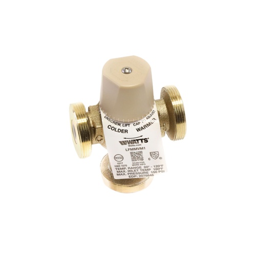 Watts 0559122 LFMMV-UT-M1 1″ Lead-Free Master Thermostatic Mixing Valve