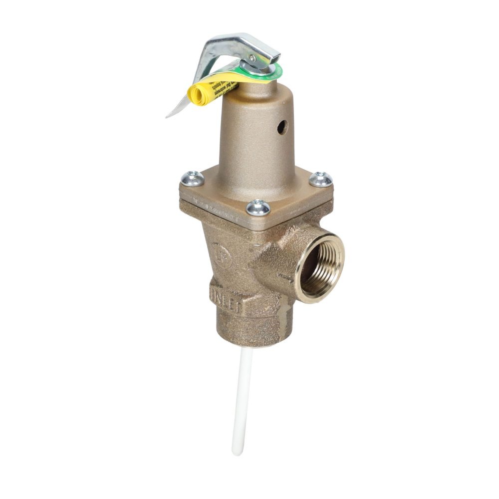 Watts F121448 3/4″ LF140S-3 Lead Free Auto Reseating T&P Relief Valve, 125 psi, 210°F
