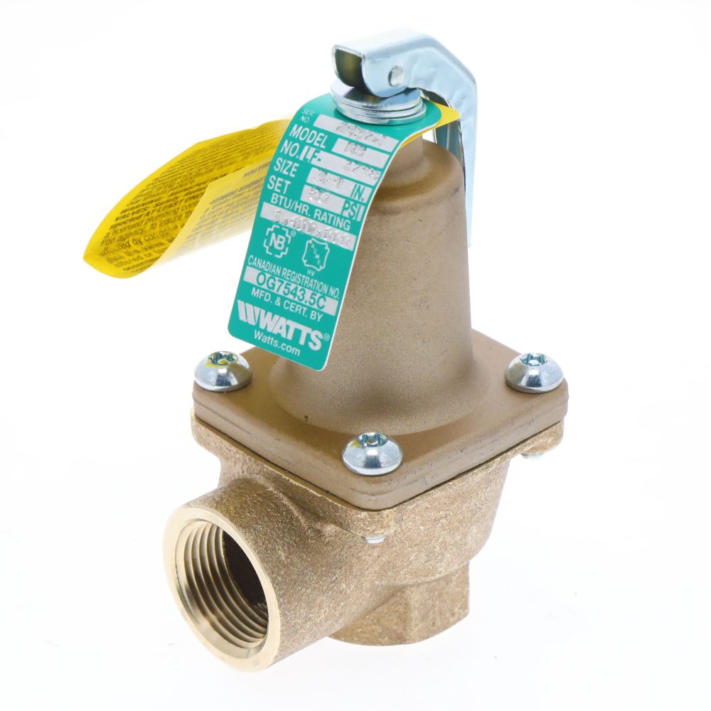 Watts F121471 3/4″ LF174A Lead-Free T&P Relief Valve 80 PSI 1,400,000 BTU