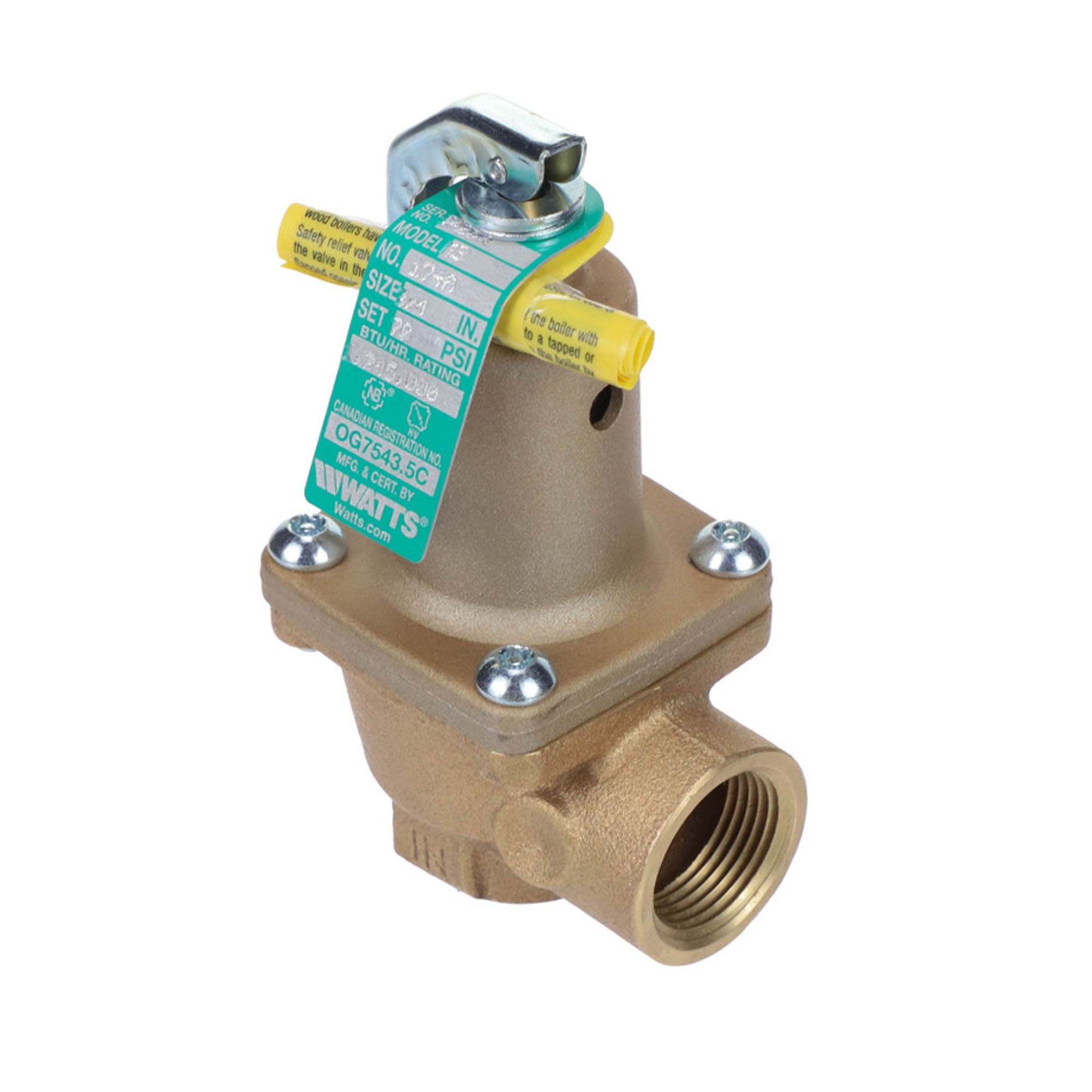Watts F274596 70 PSI 3/4″ Relief Valve