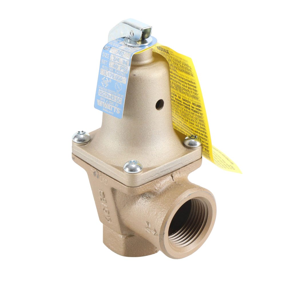 Watts F382024 740-3/4-40# Gas Pressure Relief Valve 3/4″x1″ 1,139,000 BTU