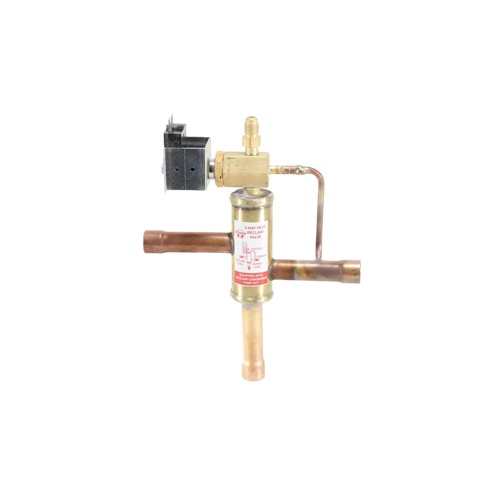 York S1-025-41200-000 3-Way 5/8″ OD Valve with Coil & Spade Connection