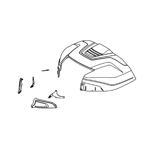 Husqvarna 577614703 Engine Hood Assembly Original OEM part
