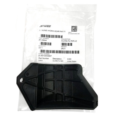 HYDRO GEAR 53644 GUARD FILTER LEFT HAND (ORIGINAL OEM)