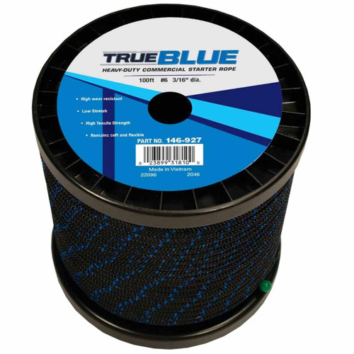 Stens 146927 100' STARTER ROPE #6 SOLID BRAID