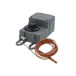 Peco Controls TRF115-007 SPDT Line Voltage Mechanical Thermostat W/8' Copper Remote Bulb 30°F–100°F